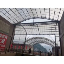 大跨度鋼架，網(wǎng)架采光頂棚用輕型防火阻燃陽(yáng)光板耐力板聚碳酸酯板